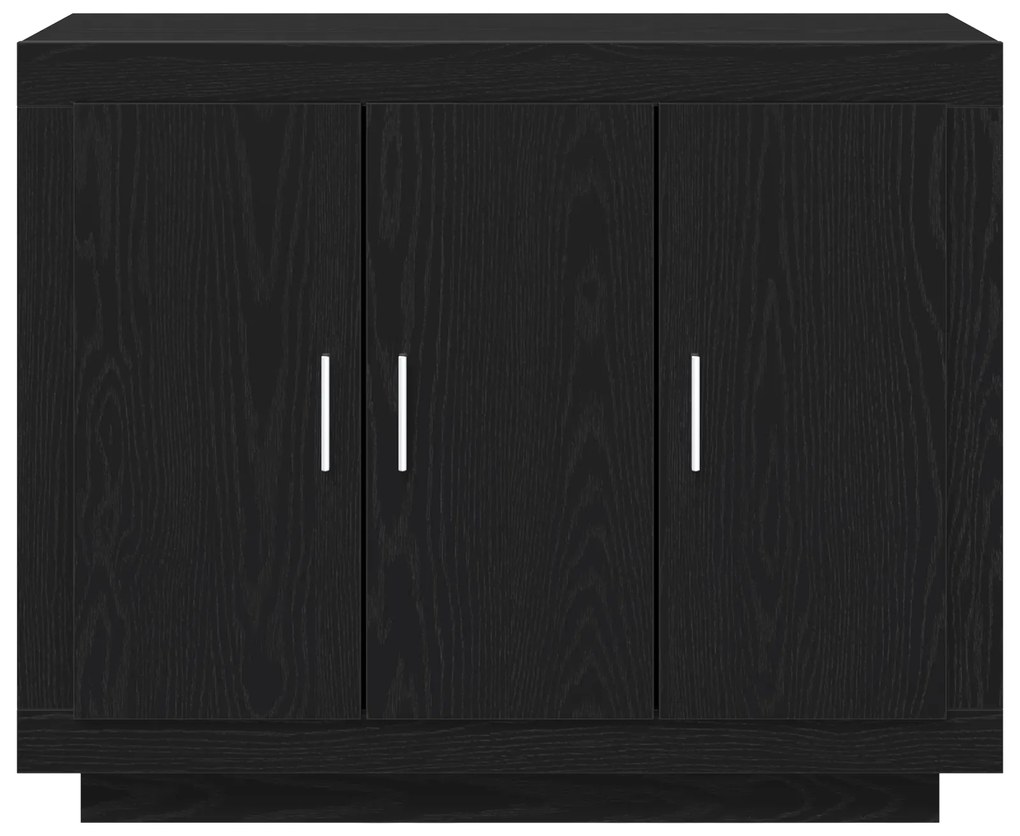 vidaXL Μπουφές Μαύρη Δρυς 92x35x75 εκ. Κατασκευασμένο ξύλο