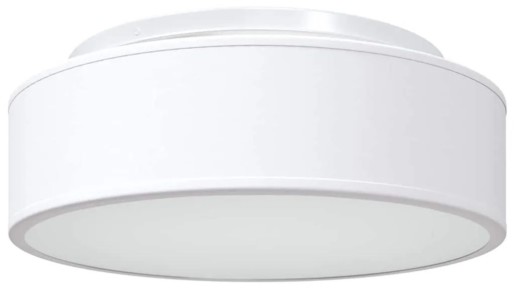 vidaXL Λάμπα Οροφής Λευκό 38 x 13.5 εκ. ύφασμα