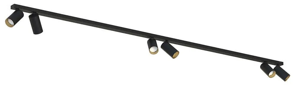 Φωτιστικό Οροφής - Σποτ Mono 7770 6xGU10 10W Black-Gold Nowodvorski Metal, Plastic