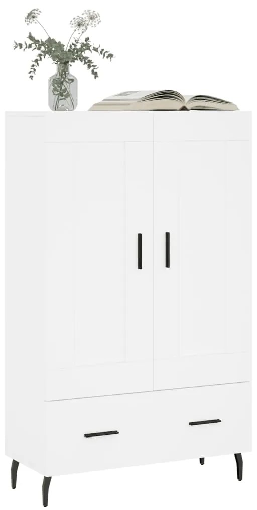 vidaXL Ντουλάπα Λευκή 69,5 x 31 x 115 εκ. από Επεξεργασμένο Ξύλο