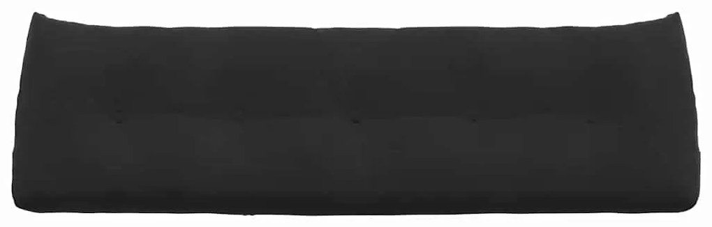 vidaXL Μαξιλάρι Πλάτης Μαύρο 160 x 24 x 50 εκ Βελούδο
