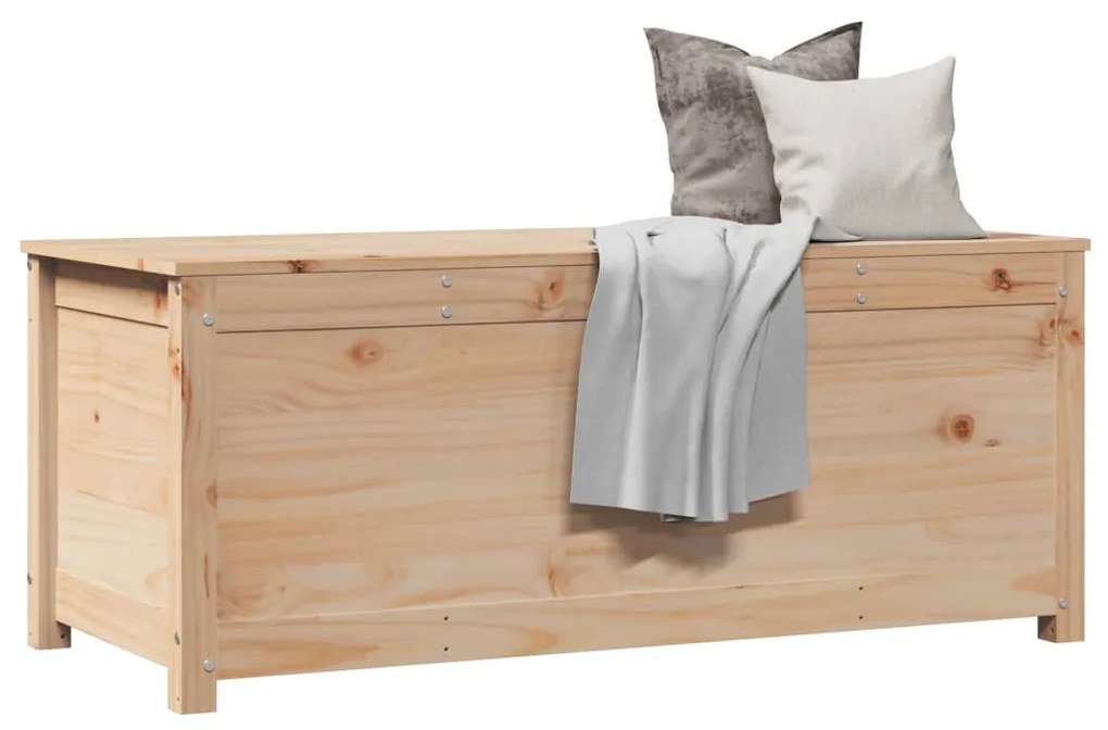 vidaXL Κουτί Αποθήκευσης 110 x 50 x 45,5 εκ από Μασίφ Ξύλο Πεύκου