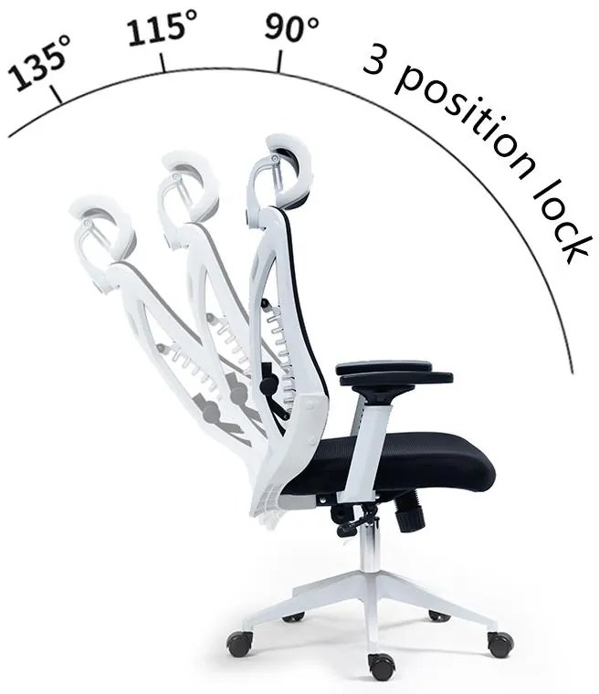 Καρέκλα γραφείου διευθυντή Andrew mesh ανθρακί 65x61x125εκ 65x61x125 εκ.