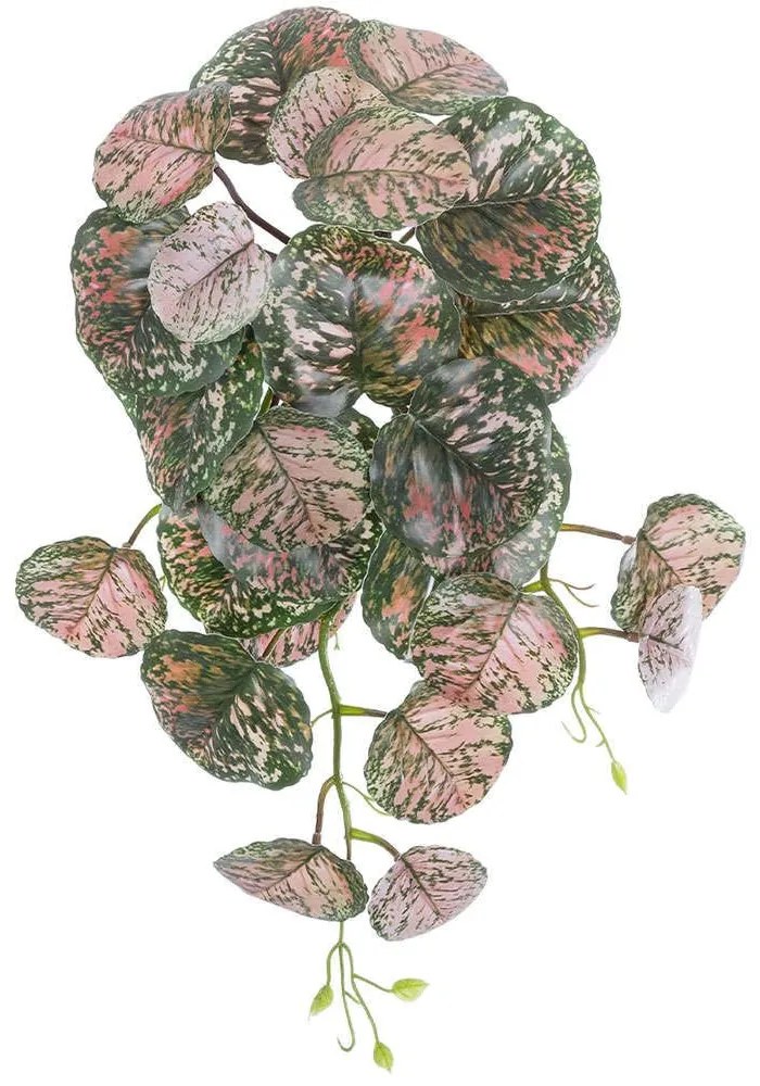 Τεχνητό Κρεμαστό Φυτό Polka 20612 45cm Pink-Green GloboStar Fabric
