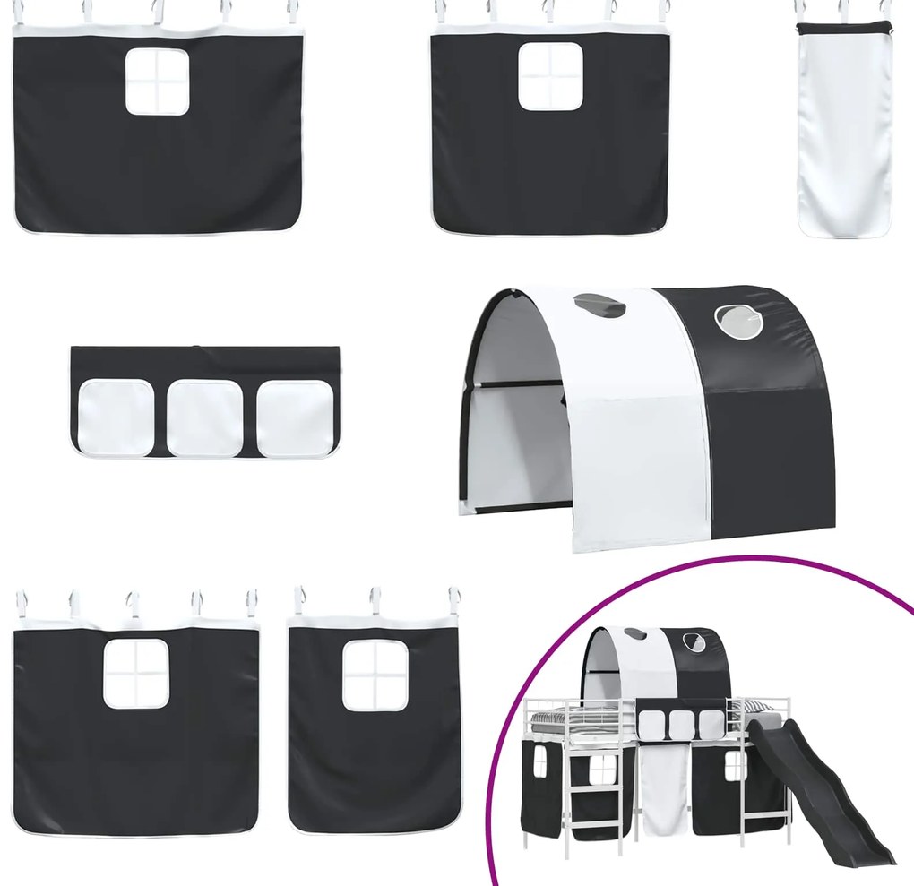 vidaXL Λευκό και Μαύρο 99,5 x 190 εκ.