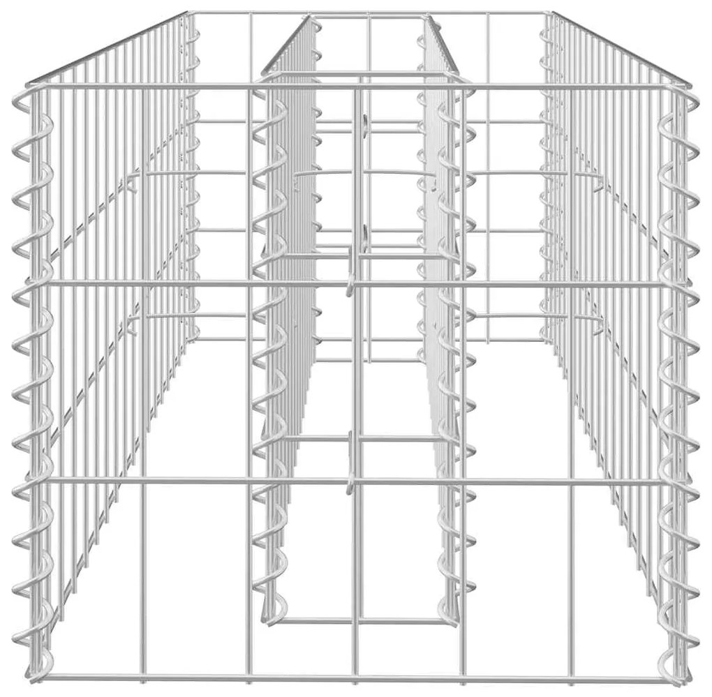 vidaXL Συρματοκιβώτιο-Γλάστρα Υπερυψωμένη 90x30x30 εκ. Γαλβ. Χάλυβας