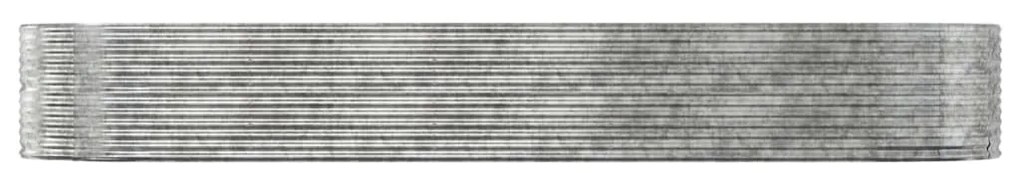 vidaXL Ζαρντινιέρα Ασημί 447x140x68 εκ. Γαλβανισμένος χάλυβας