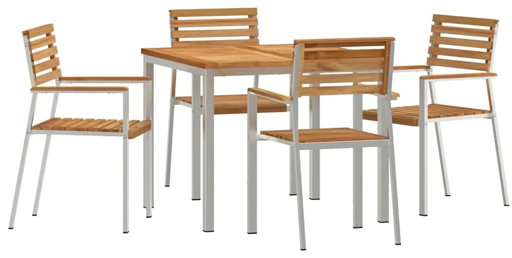 vidaXL Σέτ φαγητού για κήπο 5 pcs