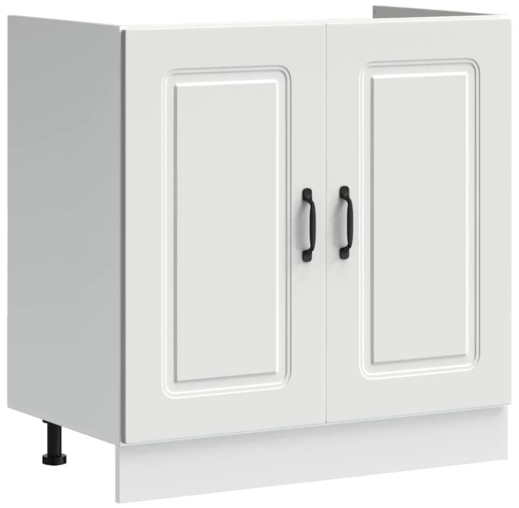 vidaXL Ντουλάπα Κουζίνας με αποθήκευση 2 pcs Λευκό 80 x 46 x 81.5 εκ