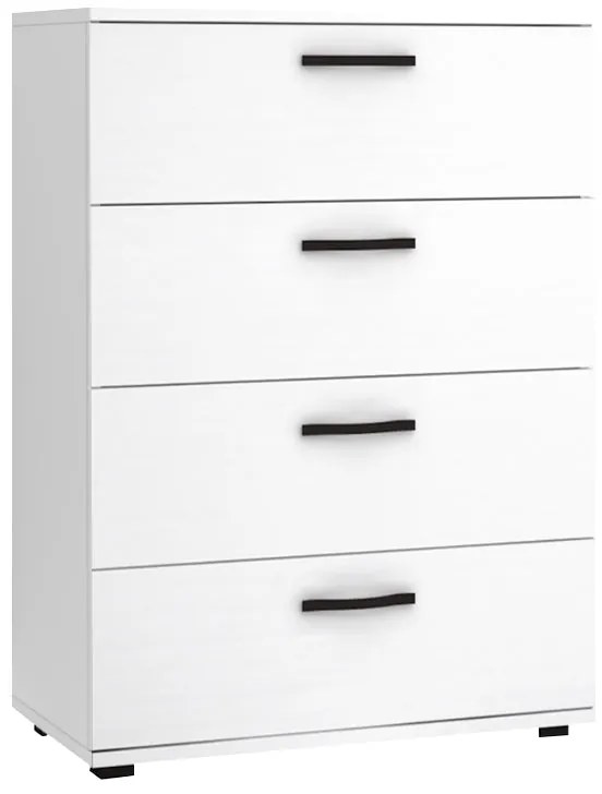 Συρταριέρα Velika Megapap χρώμα λευκό 73x44x96εκ.