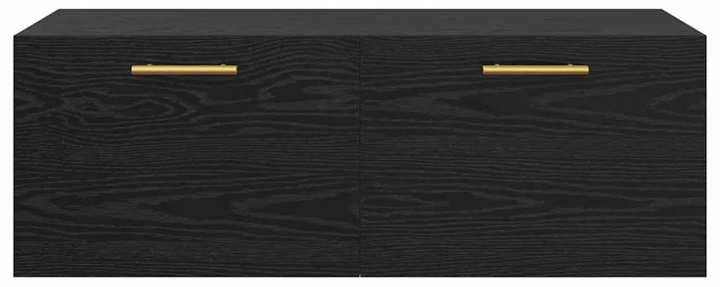 vidaXL Ντουλάπα Τοίχου Επιτοίχιο Μαύρη δρυς 100 x 36.5 x 35 cm