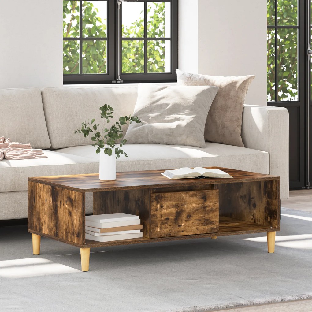 vidaXL Καπνιστή δρυς 103.5 x 60 x 35 εκ Επεξεργασμένο ξύλο