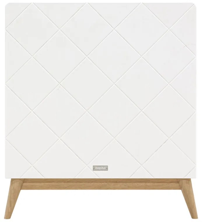 Βρεφικό Κρεβάτι Paris 70x140cm  White + Oak Bopita