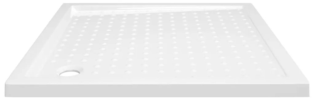 vidaXL Βάση Ντουζιέρας με Σχέδιο Τάπας Λευκή 90 x 90 x 4 εκ. από ABS