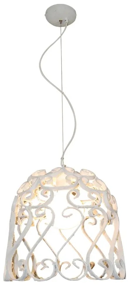 Φωτιστικό Οροφής Κρεμαστό HL-3586-1PΜ 77-4014 Lewis Worn Antique White  Homelighting Metal