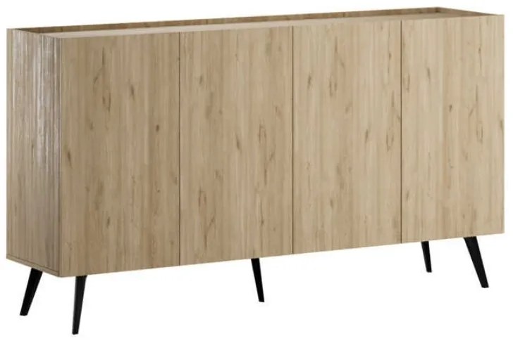 Μπουφές Luna Megapap χρώμα oak 180x43x100εκ.