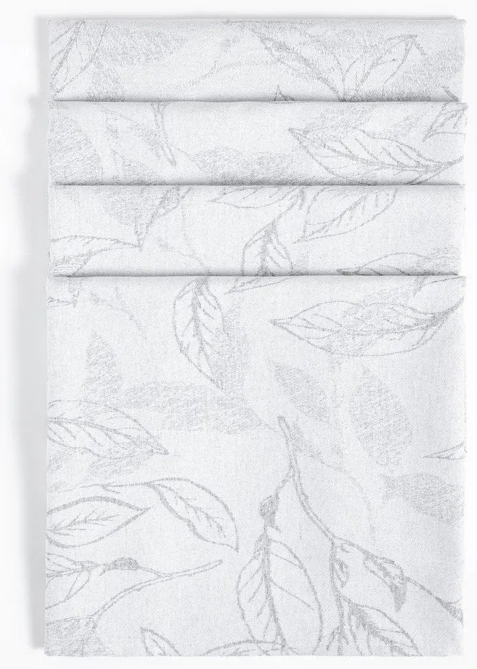 Πετσέτες Φαγητού Florelia (Σετ 4τμχ) 42x42 Grey Nima 42x42cm Βαμβάκι-Πολυέστερ