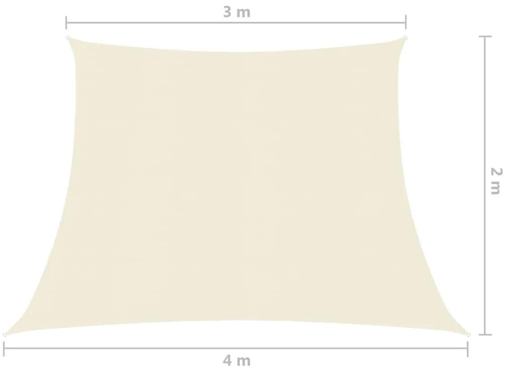 vidaXL Πανί Σκίασης Κρεμ 3/4 x 2 μ. από HDPE 160 γρ./μ²