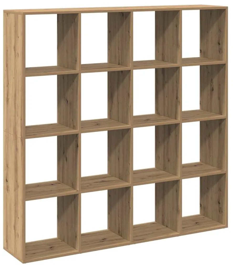 vidaXL Βιβλιοθήκη Αρτισιανή Δρυς 137,5x29x137,5 εκ. Επεξεργασμένο Ξύλο