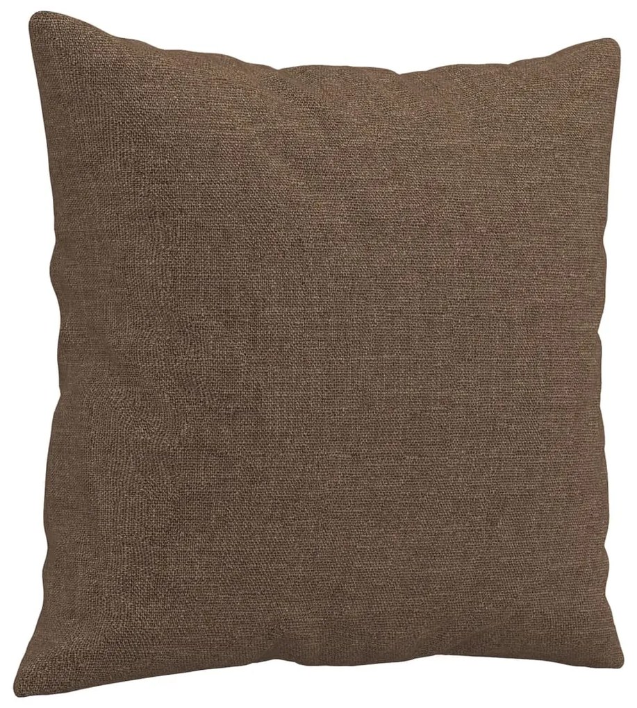 vidaXL Πολυθρόνες Σετ 2 Τεμαχίων Καφέ από Ύφασμα με Μαξιλάρια