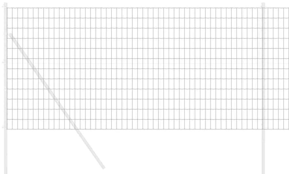 vidaXL Φράχτης Εuro Γκρι 1.2 x 25 m Σίδηρος με επικάλυψη PVC