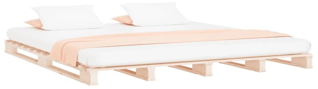 Κρεβάτι Παλέτες 180 x 200 εκ. Μασίφ Ξύλο Super King Size 821407