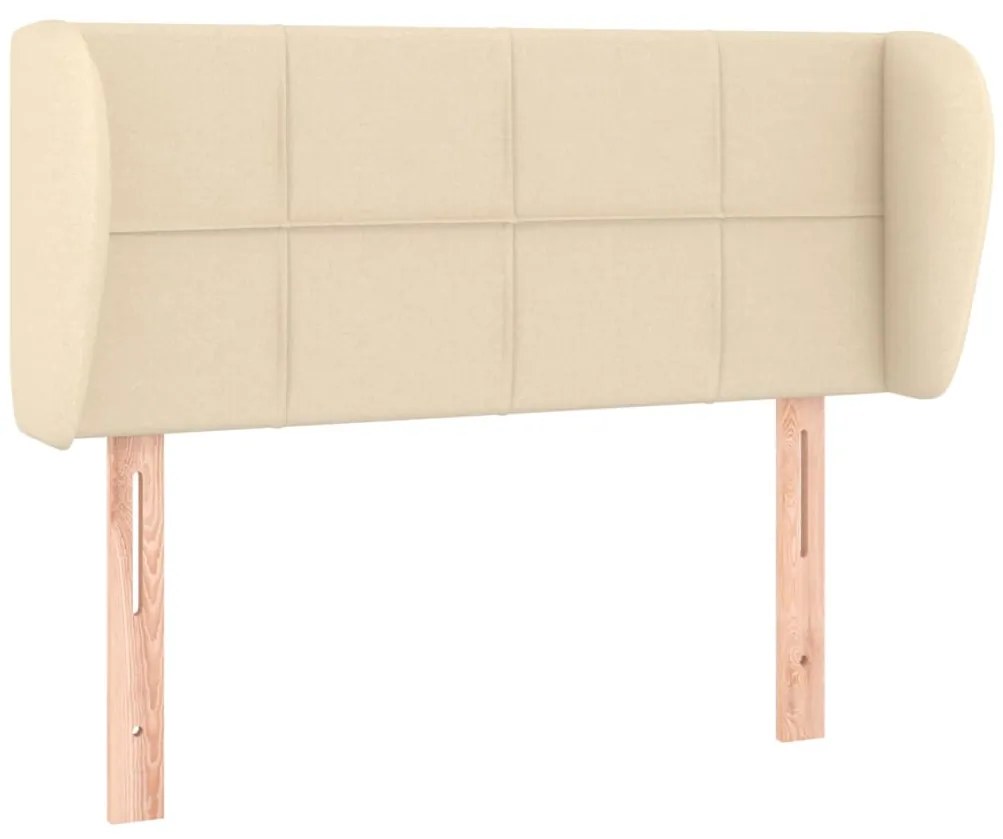 vidaXL Κεφαλάρι με Πτερύγια Κρεμ 103x23x78/88 εκ. Υφασμάτινο