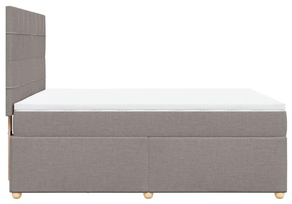 ΚΡΕΒΑΤΙ BOXSPRING ΜΕ ΣΤΡΩΜΑ TAUPE 140X200 ΕΚ. ΥΦΑΣΜΑΤΙΝΟ 3293607