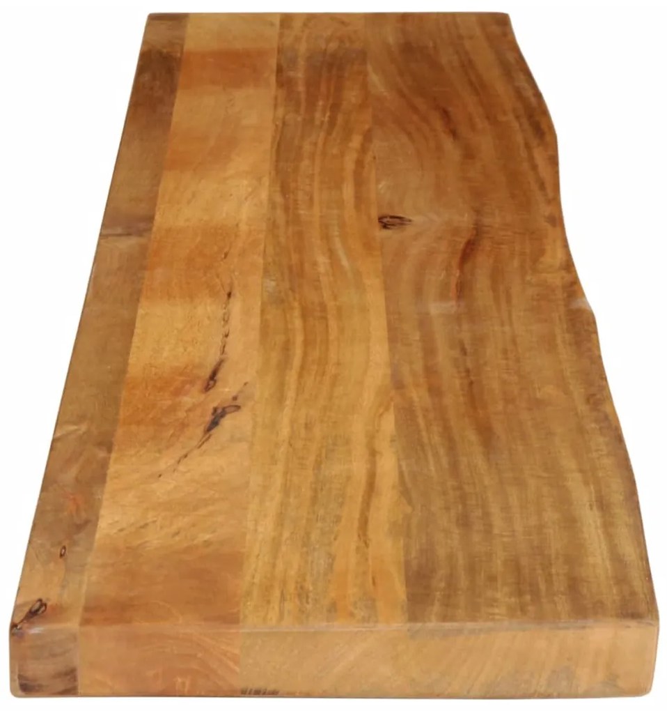 vidaXL Επιφάνεια Τραπεζιού 140x20x3,8 εκ. Live Edge Μασίφ Ξύλο Μάνγκο