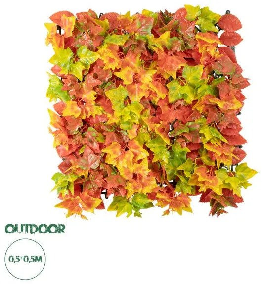 Artificial Garden AUTUMN MAPLE 20349 Τεχνητό Διακοσμητικό Πάνελ Φυλλωσιάς-Κάθετος Κήπος σύνθεση Φθινοπωρινός Σφένδα Globostar 20349