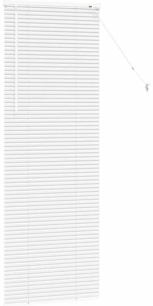 vidaXL Ρολό Παραθύρου με κουρτίνες Λευκό Αλουμίνιο