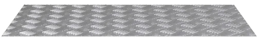 vidaXL Επιφάνειες Καρό 4 pcs Ασημί 90 x 50 cm Αλουμίνιο