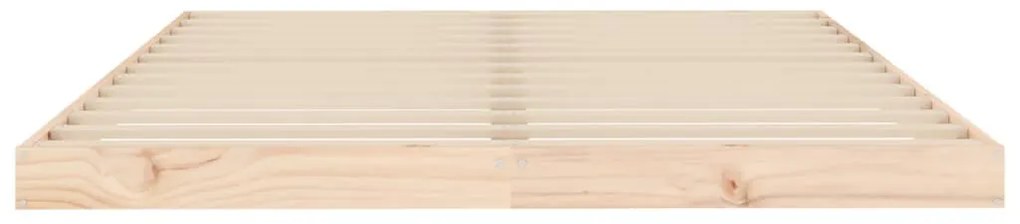 vidaXL Πλαίσιο Κρεβατιού 140 x 190 εκ. από Μασίφ Ξύλο Πεύκου