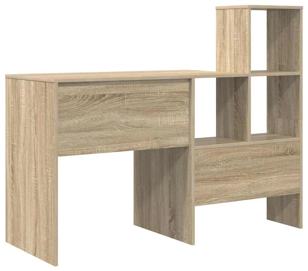 vidaXL Γραφείο Sonoma Δρυς 131.5 x 50 x 106.5 εκ. Επεξεργασμένο ξύλο