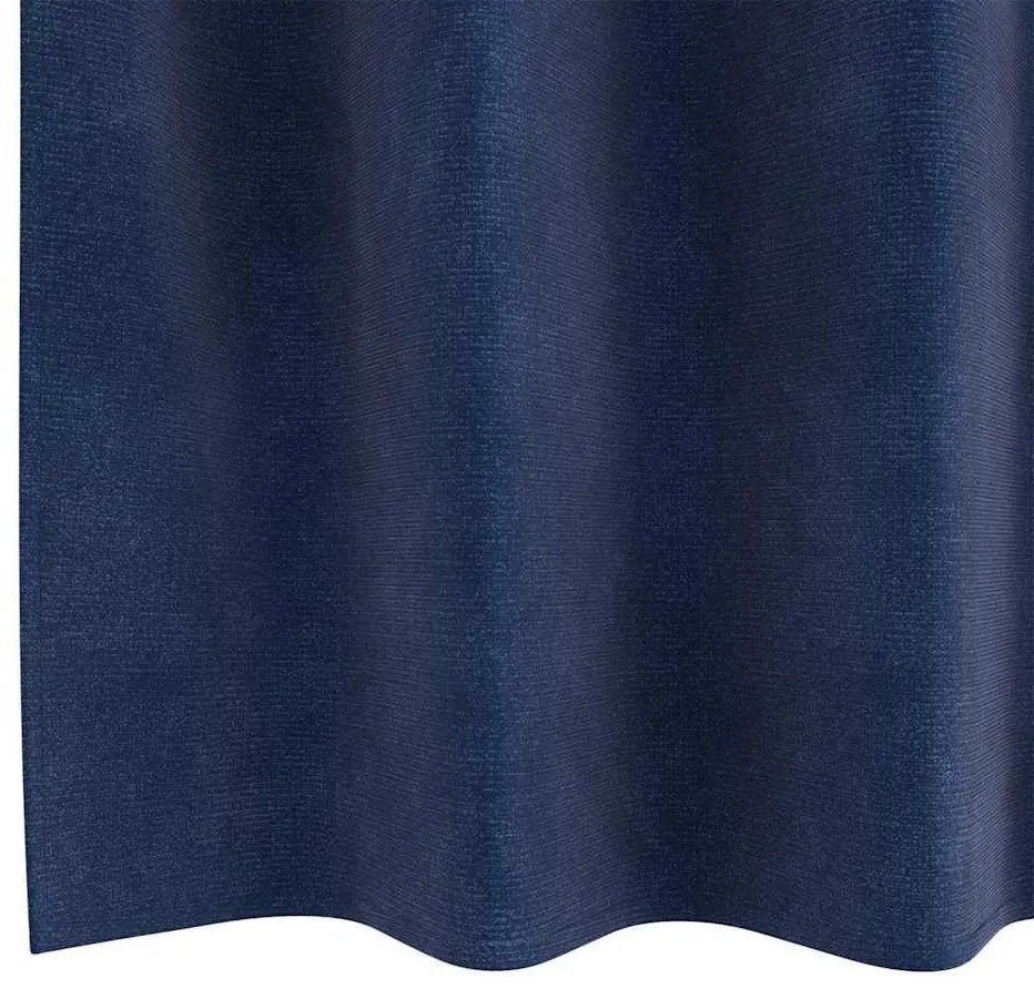 vidaXL Κουρτίνες με κουρτίνες 2 pcs Σκούρο Μπλε 140 x 140 cm Βελούδο