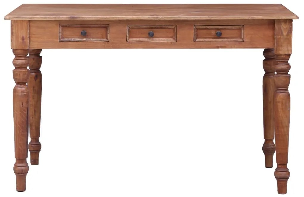 vidaXL Γραφείο με Συρτάρια 117 x 57 x 75 εκ. από Μασίφ Μαόνι