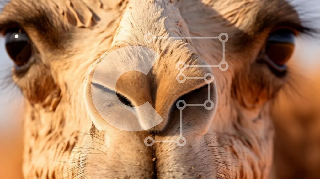 Intra Συλλεκτικό Ξύλινο Παζλ Plywood  4mm - Εκπληκτική εικόνα του προσώπου μιας καμήλας από κοντά Σε Ξύλινο Κουτί - Διαστάσεις: 10x10 cm – 25 κομμάτια