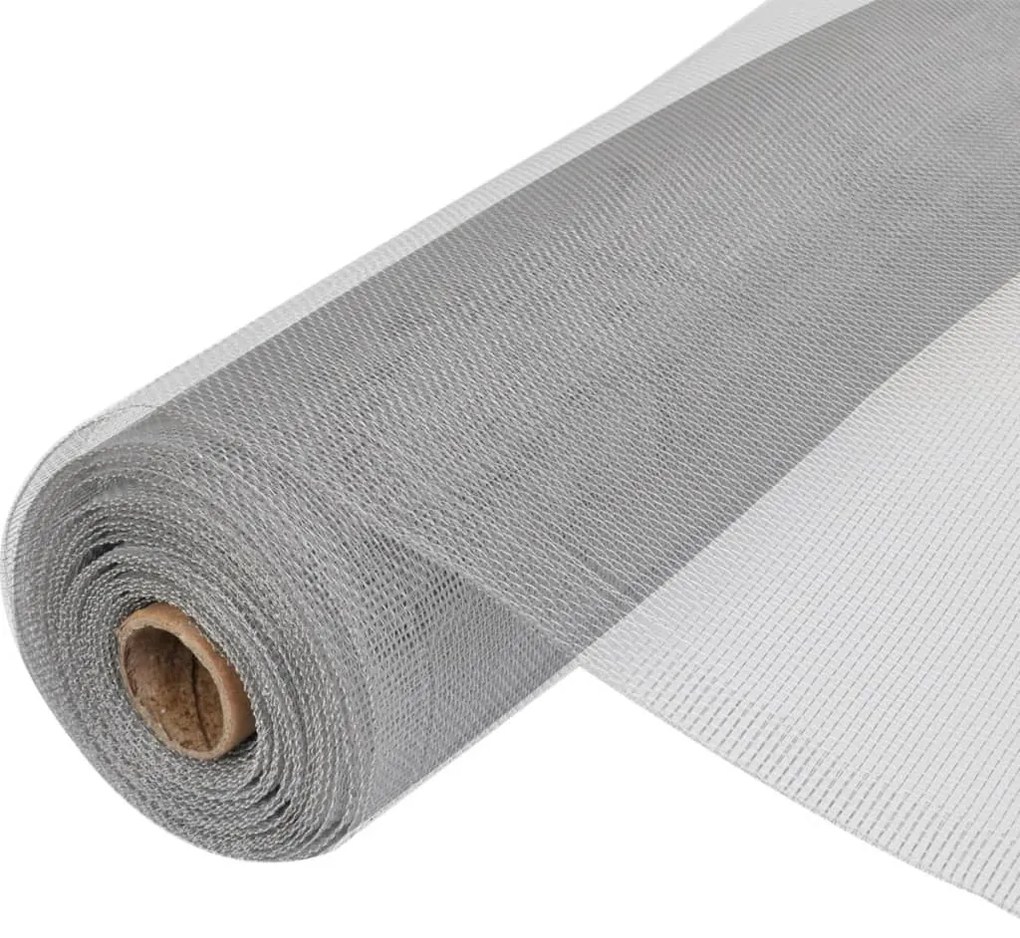 Πλέγμα / Σήτα Ασημί 100 x 500 εκ. Αλουμινίου