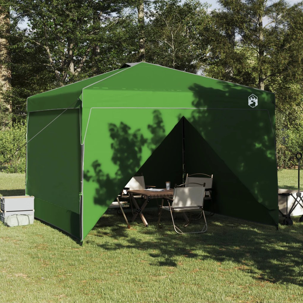 vidaXL Σκηνή Canopy Pop-up Πράσινο 300 x 300 cm ύφασμα