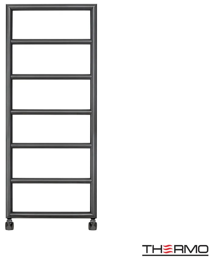 Θερμαινόμενη Πετσετοκρεμάστρα H120x50cm Black Brushed PVD Υδραυλική/Ηλεκτρική Λειτουργία AISI 304 Thermo Tempo TEM12050-411