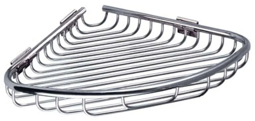 Γωνιακή Ραφιέρα Μπάνιου Reti 9637 21x21cm Chrome Karag Ανοξείδωτο Ατσάλι