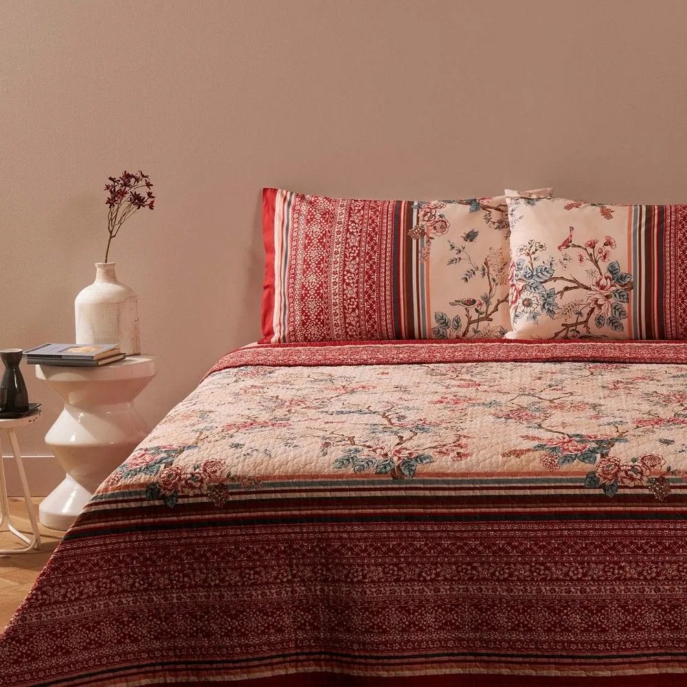 Κουβερλί Pallanza Pink Bassetti Υπέρδιπλo 265x265cm 100% Cotton