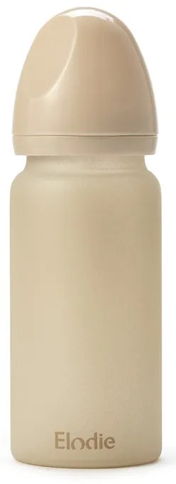 Γυάλινο Μπιμπερό 250ml Με Θηλή Σιλικόνης 0-6Μ Elodie Pure Khaki BR76619