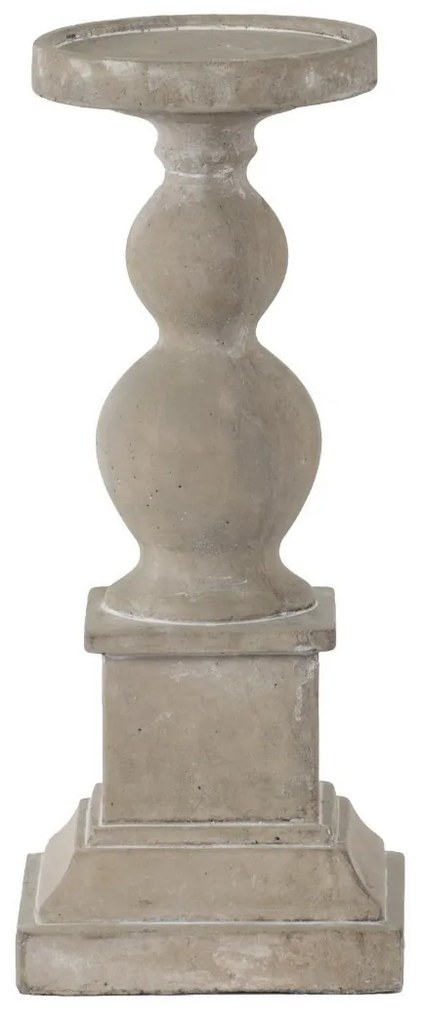 Artekko Artekko Cement Κηροπήγιο Τσιμεντένιο Γκρι (15x15x36)cm D8568