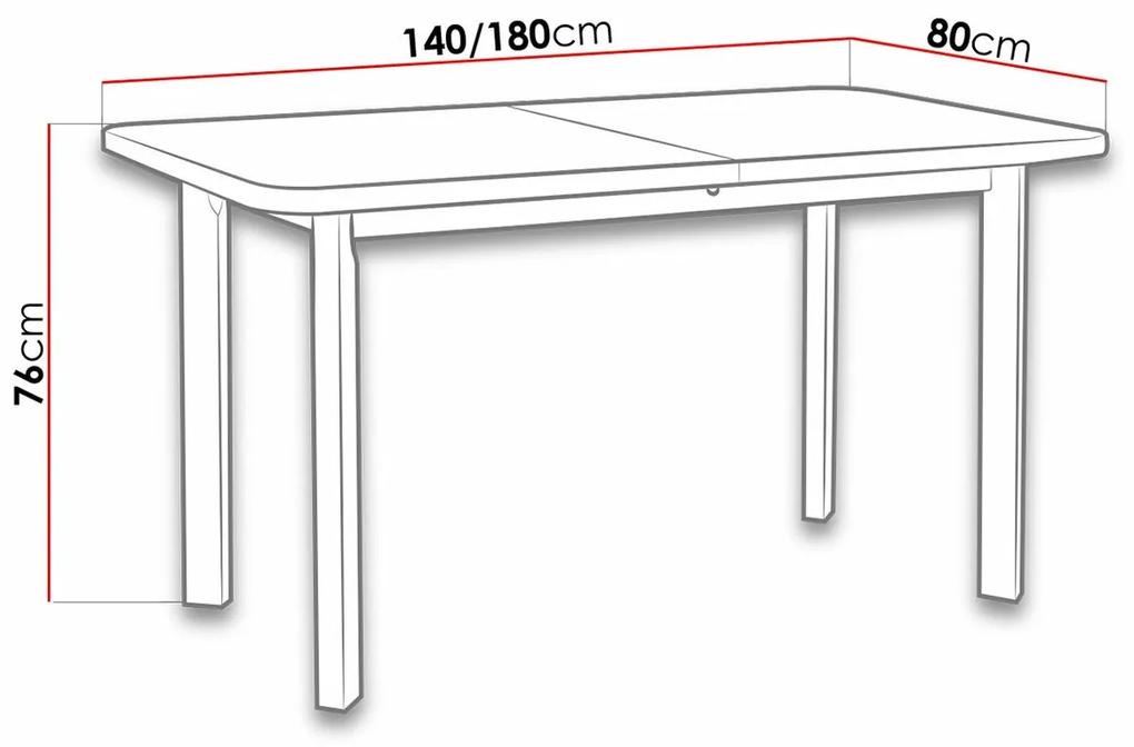 Τραπέζι Victorville 133, Sonoma οξιά, 76x80x140cm, 31 kg, Επιμήκυνση, Πλαστικοποιημένη μοριοσανίδα, Ξύλο, Μερικώς συναρμολογημένο, Ξύλο: Οξιά