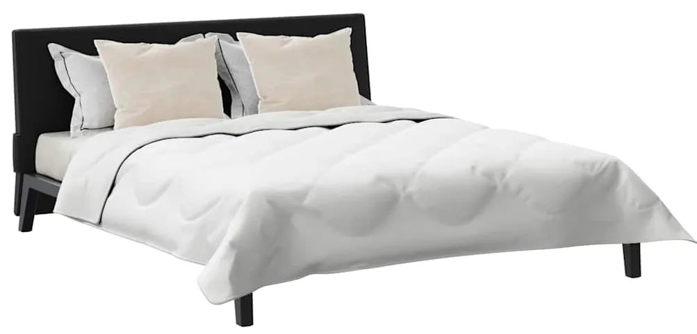 vidaXL Σετ Κουβέρτας με μαξιλάρι 3 pcs Λευκό 200 x 220 cm Μικροΐνες