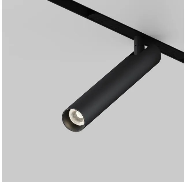 Σποτ Μαγνητικής Ράγας Exility LED 6W Μαύρο Περιστρεφόμενο Focus T TR141-2-6W3K-M-B Maytoni TR141-2-6W3K-M-B
