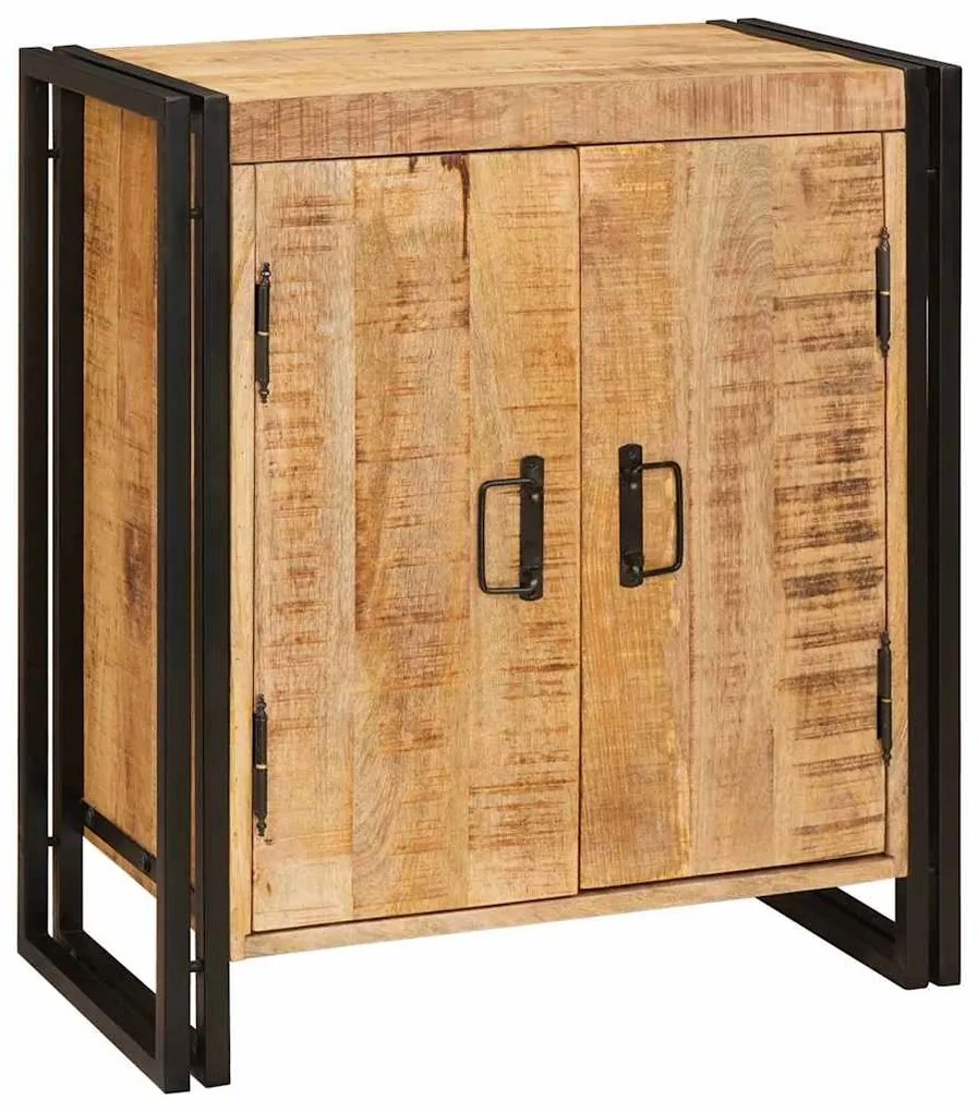 vidaXL Κομοδίνο Καφέ 38 x 33 x 58 εκ. Στέρεο τραχύ ξύλο μάνγκο