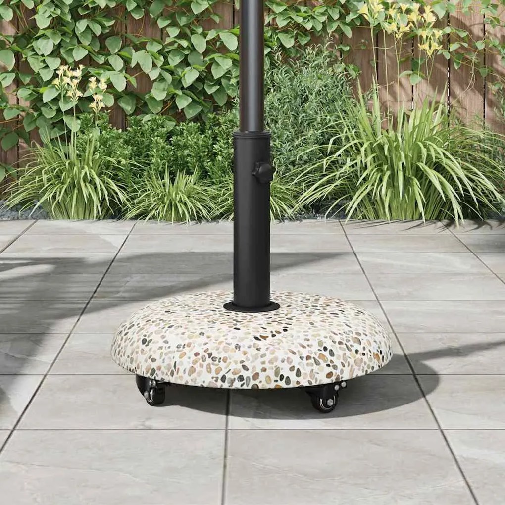 vidaXL Βάση ομπρέλας Πολύχρωμο και Μαύρο 45 x 45 x 40 cm