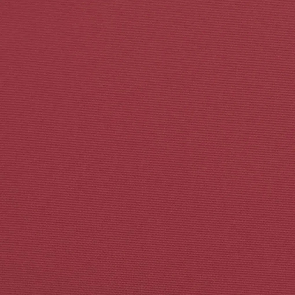 Μαξιλάρι Καθίσματος Παλέτας Μπορντό 80 x 80 x 12 εκ. Υφασμάτινο - Κόκκινο